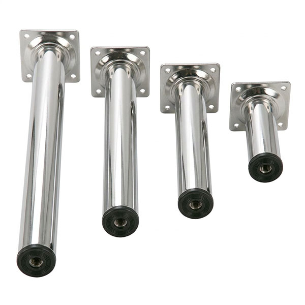 Pircher Piede Tondo in Metallo Colore Argento D.MM30